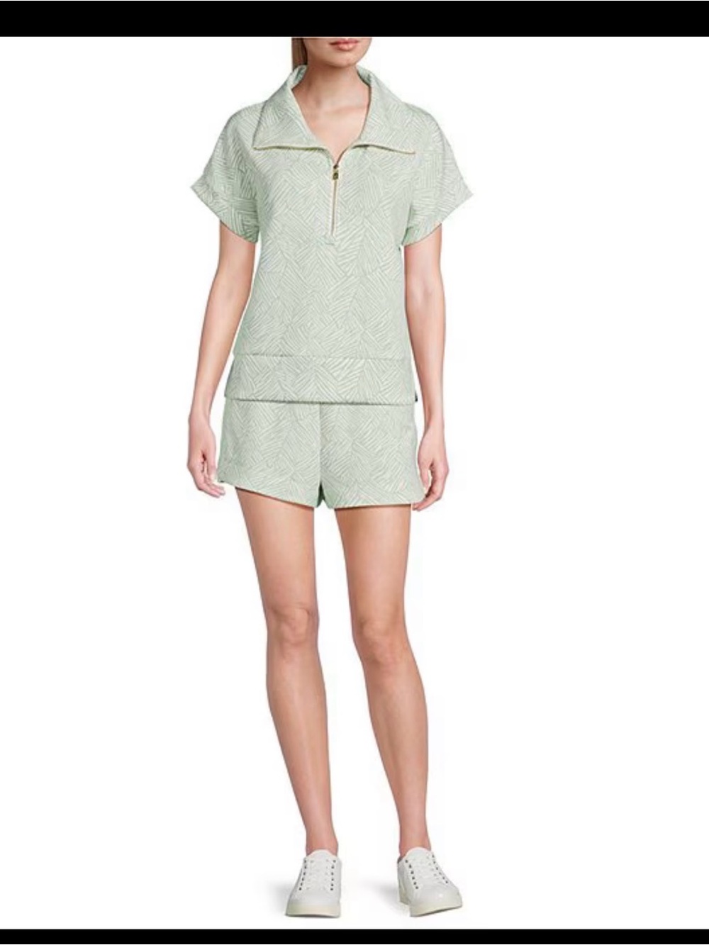 BNWT Tommy Bahama Palm Voyage Set- Porto Fronds Half-Zip Top and Shorts sz small - Picture 5 of 12
